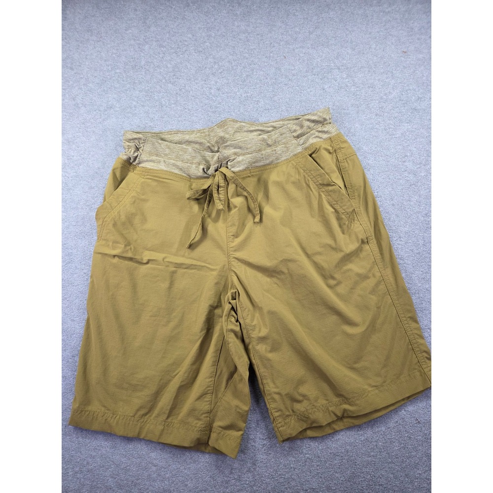 Duluth Trading Co Women's Free Swingin Hiking Shorts Size 12 Olive Green Outdoor